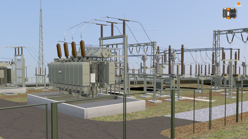Ein ganzes Umspannwerk in Virtual Reality
