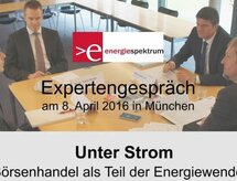 Unter Strom - Börsenhandel als Teil der Energiewende